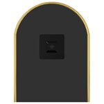 vidaXL Miroir mural Doré 50x20 cm Ovale