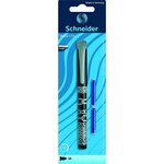 Stylo à plume voice assorti blister 1 pièce + 2 cartouches schneider