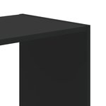 vidaXL Bibliothèque noir 68 5x32x68 5 cm bois d'ingénierie