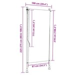 vidaXL Store roulant d'extérieur 100 x 270 cm Anthracite