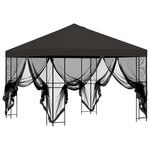 vidaXL Abri de jardin avec parois 3 x 3 m Anthracite