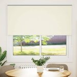 vidaXL Store enrouleur occultant blanc cassé 150x150 cm largeur tissu