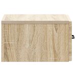 vidaXL Table d'appoint murale Chêne Sonoma 59 x 34 5 x 17 cm