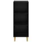 vidaXL Buffet Chêne noir 34 5 x 32 5 x 90 cm Bois d'ingénierie