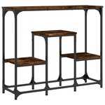 vidaXL Table console chêne fumé 89 5x28x76 cm bois d'ingénierie