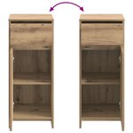 vidaXL Armoire de salle de bain Chêne artisanal 35 x 36 5 x 85 cm