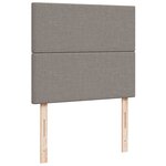 vidaXL Cadre de lit ottoman avec matelas taupe 120x200 cm tissu