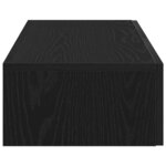 vidaXL Étagère murale avec tiroirs noir 80x33x17 cm bois d'ingénierie
