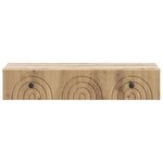 vidaXL Table d'appoint murale 87 5 x 34 5 x 17 cm Bois d'ingénierie