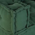 vidaXL Canapé modulaire 2 places vert 140x70x36 tissu