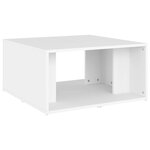 vidaXL Tables basses 4 Pièces blanc 33x33x33 cm bois d'ingénierie