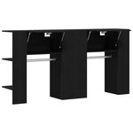 vidaXL Meuble d'entrée 2 Pièces Chêne noir 97.5 x 37 x 99 cm