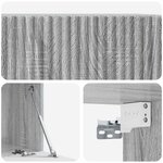 vidaXL Meuble TV mural Sonoma gris 59 5 x 41 x 30 cm Bois d'ingénierie