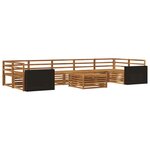 vidaXL Ensemble de canapés d'extérieur 8 pc Naturel