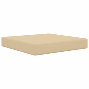 vidaXL Coussin de canapé d'extérieur Polyester Beige 60 x 60 cm