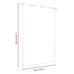 vidaXL Écran de balcon Orange 140x240 cm Tissu Oxford