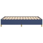 vidaXL Cadre de lit sans matelas bleu 120x190 cm tissu