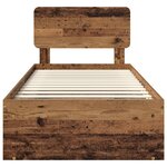 vidaXL Cadre de lit Bois ancien 90 x 200 cm Pin massif