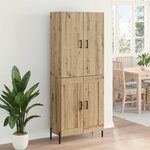 vidaXL Haut Armoire Montage mural Chêne artisanal 69 5 x 34 x 180 cm