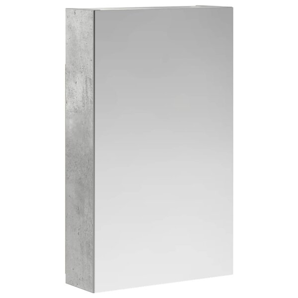 vidaXL Armoire Miroir de Salle de Bain Gris béton 30 x 10 5 x 50 cm