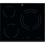 Plaque de cuisson vitrocéramique ELECTROLUX - 3 zones - 5700W - L59 x P52cm - Revetement verre - Noir