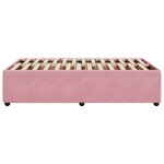 vidaXL Cadre de lit Rose 120x200 cm Velours