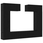 vidaXL Ensemble meuble TV 6 Pièces Chêne noir 100 x 30 x 30 cm