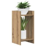 vidaXL Support de Plante 2 pièces Chêne artisanal 30 x 30 x 60 cm