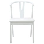 vidaXL Chaise de salle à manger 2 Pièces Blanc et Blanc
