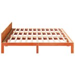 VidaXL Cadre de lit familial sans matelas marron ciré 270x200 cm
