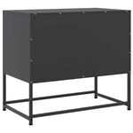 vidaXL Meuble TV noir 68 5x39x60 5 cm acier