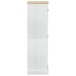 vidaXL Armoires avec étagère Blanc 76 x 50 x 170 cm Pin massif