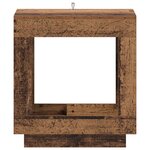 vidaXL Table d'appoint Bois ancien 60 x 40 x 65 cm Bois d'ingénierie