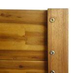 vidaXL Lit surélevé de jardin Bois massif d'acacia