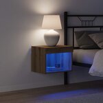 vidaXL Ensemble meuble TV avec LED Chêne artisanal 40 x 30 x 30 cm