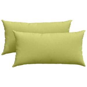 vidaXL Coussins de canapé 2 pc tissu Vert clair 80 x 40 cm