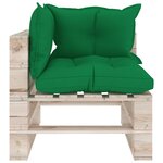 vidaXL Salon palette de jardin 6 Pièces avec coussins bois de pin