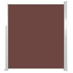 vidaXL Auvent latéral rétractable de patio 160x500 cm Marron