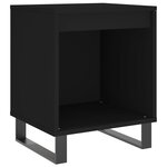 vidaXL Tables de chevet 2 Pièces noir 40x35x50 cm bois d’ingénierie
