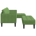 vidaXL Ensemble de Canapés 2 Pièces Vert clair 173 x 131 x 67 cm Velours