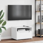 vidaXL Meuble TV VISNES blanc 60x40x38 cm bois d'ingénierie