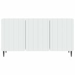 vidaXL Meuble TV Blanc 99 x 34 5 x 52 cm Bois d'ingénierie