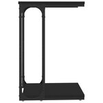 vidaXL Table d'appoint Noir 40x30x60 cm Bois d'ingénierie