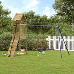 vidaXL Aire de jeux d'extérieur bois de pin imprégné