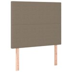 vidaXL Têtes de lit 2 Pièces Taupe 80x5x78/88 cm Tissu