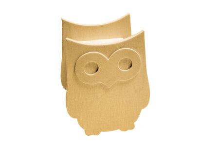 Tirelire en bois Hibou 11 x 9 x 7 cm