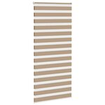 vidaXL Store zèbre marron sable largeur du tissu 110 9 cm polyester