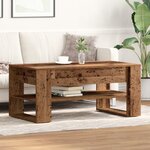 Table basse vidaXL en bois ancien 102x55x45 cm en bois reconstitué