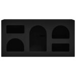 vidaXL Meuble TV Noir 80 x 35 x 40 cm Bois d'ingénierie