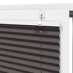 vidaXL Store plissé noir 65x150 cm largeur du tissu 64 4 cm polyester